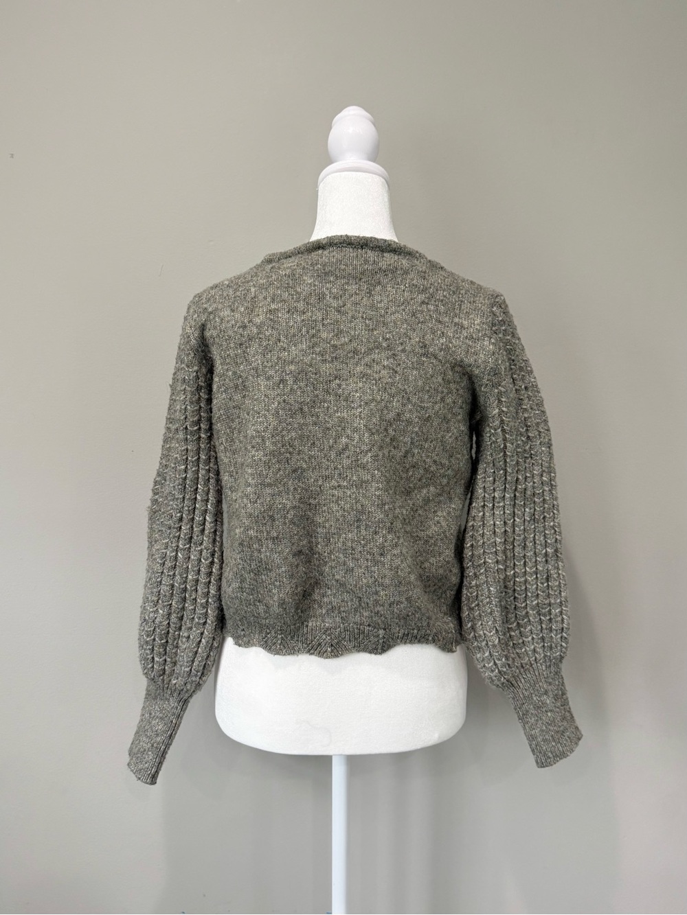 Frye Wool Blend Balloon Sleeve Sweater - Picture 2 of 5